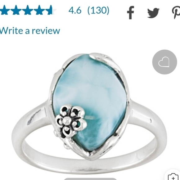 BEAUTIFUL BLUE LARAMAR Ring**DISCOUNT ON SHIPPING** - Picture 1 of 5